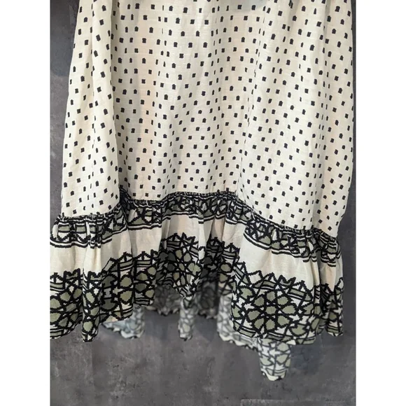 Women's Knox Rose NWT White and Green Boho Dress - Size S - Picture 7 of 16